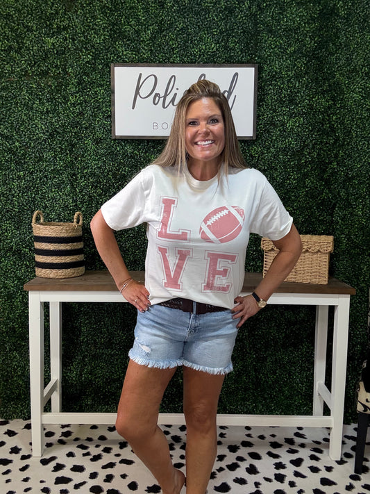 Love Football Graphic Tee