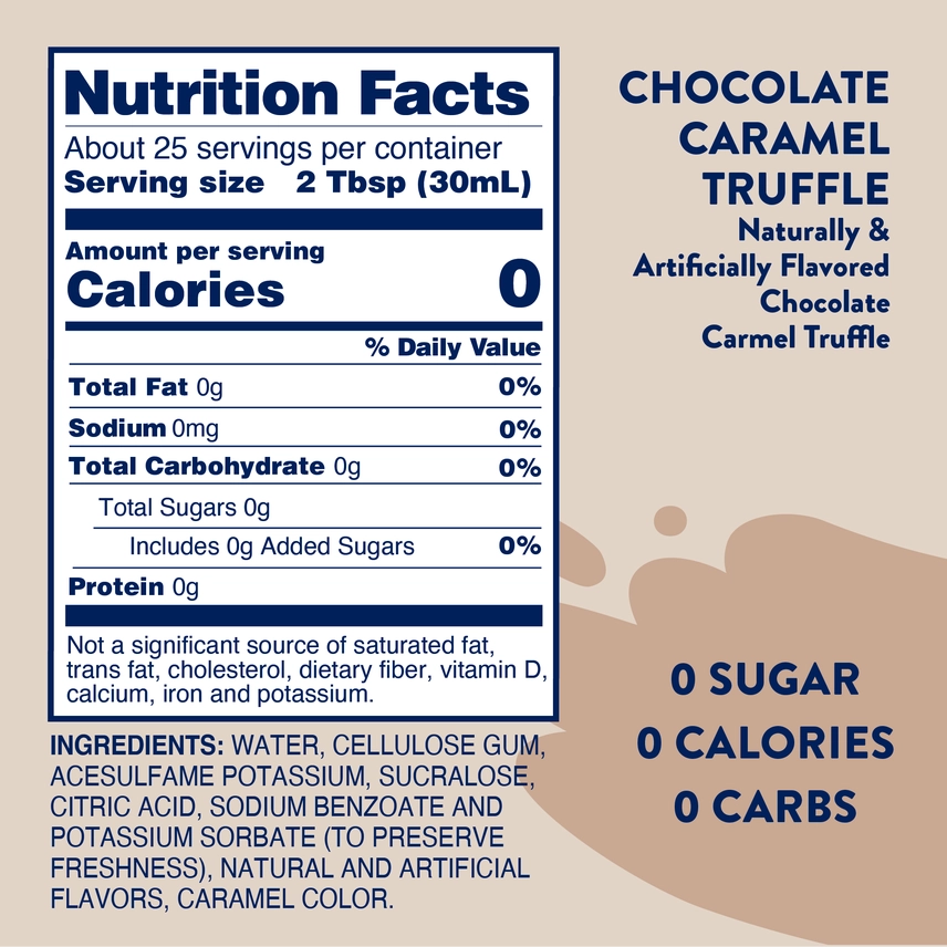 Jordan's Chocolate Caramel Truffle Sugar Free Skinny Syrup
