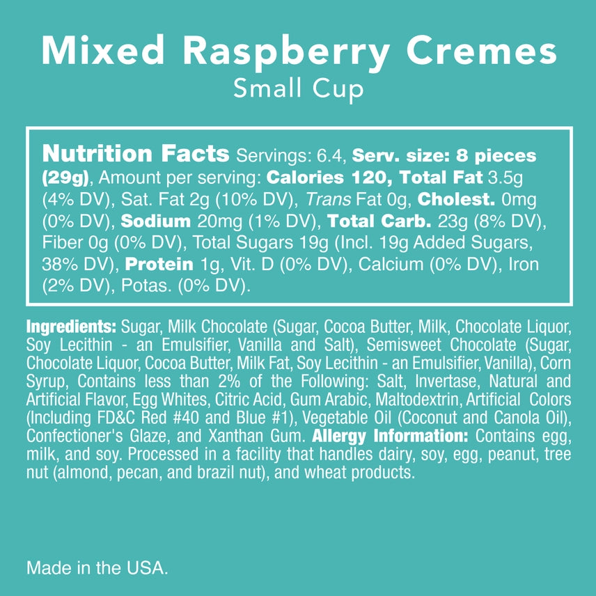 Candy Club Mixed Chocolate Raspberry Cremes