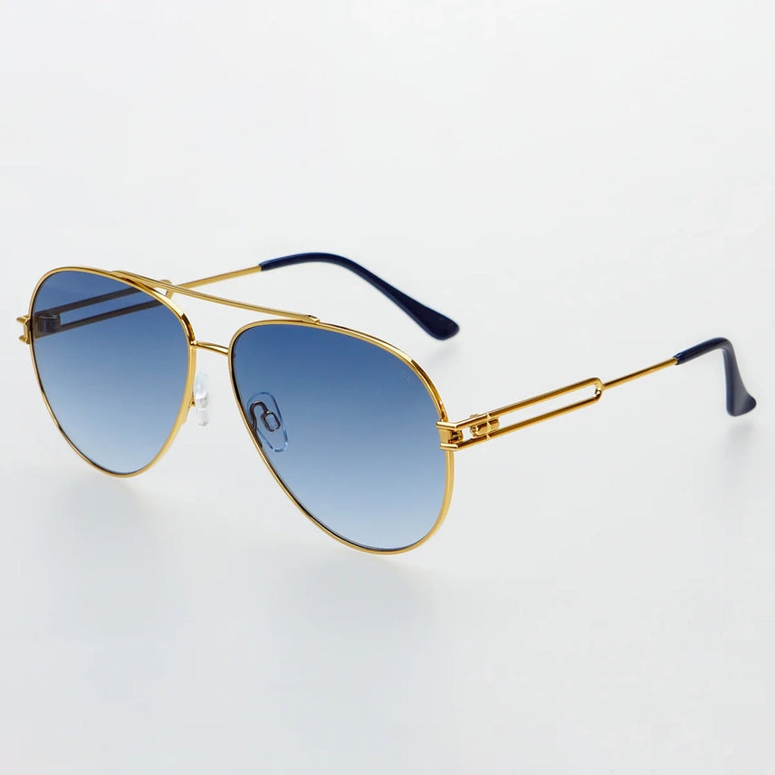 FREYRS Henry Gold Blue Sunglasses