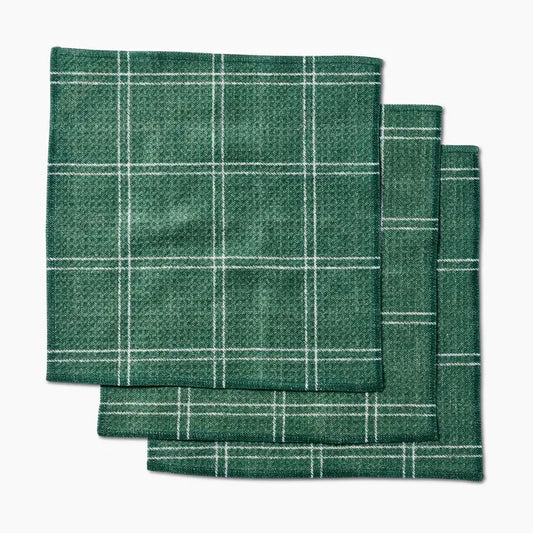 Geometry - Pine Forest Plaid Dishcloth Set