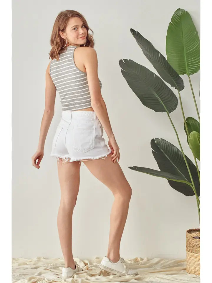 Easy Stripe Crop Tank