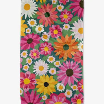 Geometry - Wild Blooms Tea Towel