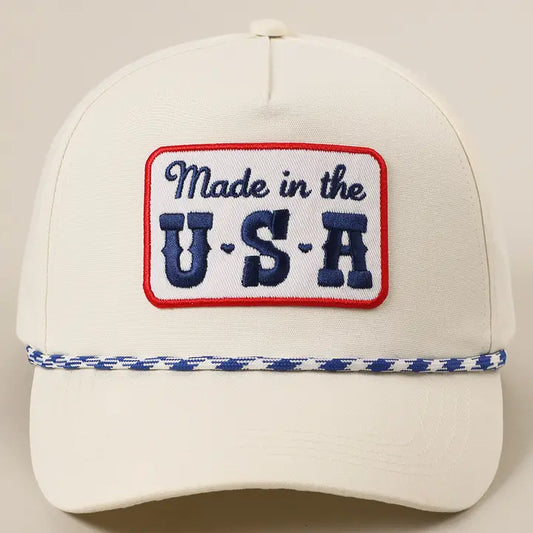 Made in the USA Embroidery Patch Trucker Hat