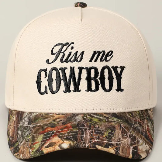 Kiss Me Cowboy Trucker Hat