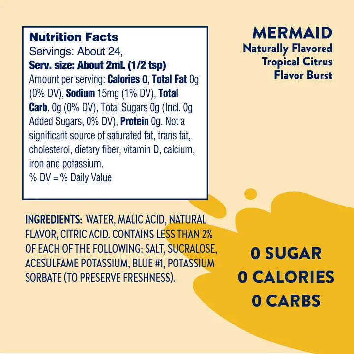 Jordan's Mermaid Skinny Mixes Flavor Burst