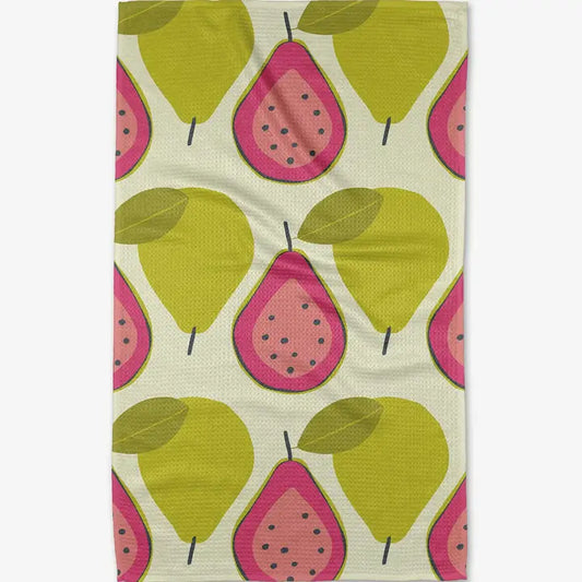 Geometry - Guava Groove Tea Towel