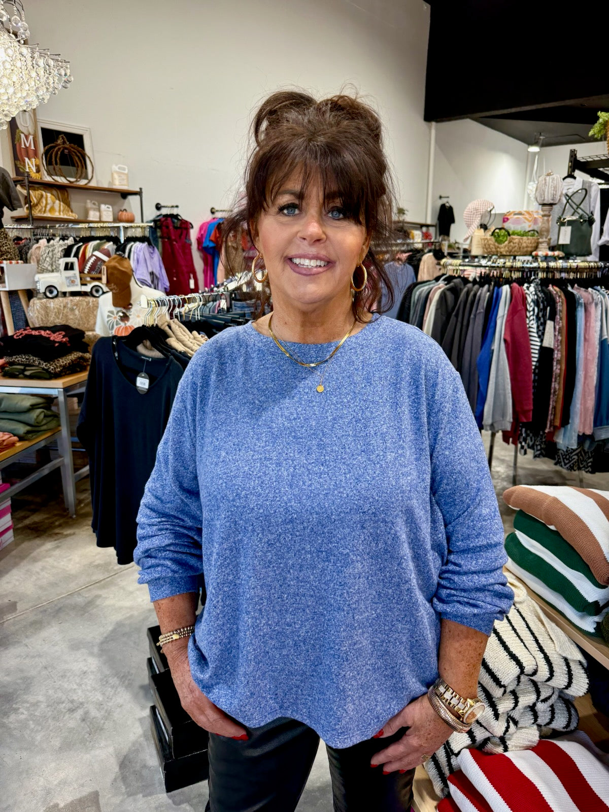 Ambers Long Sleeve Top - Curvy