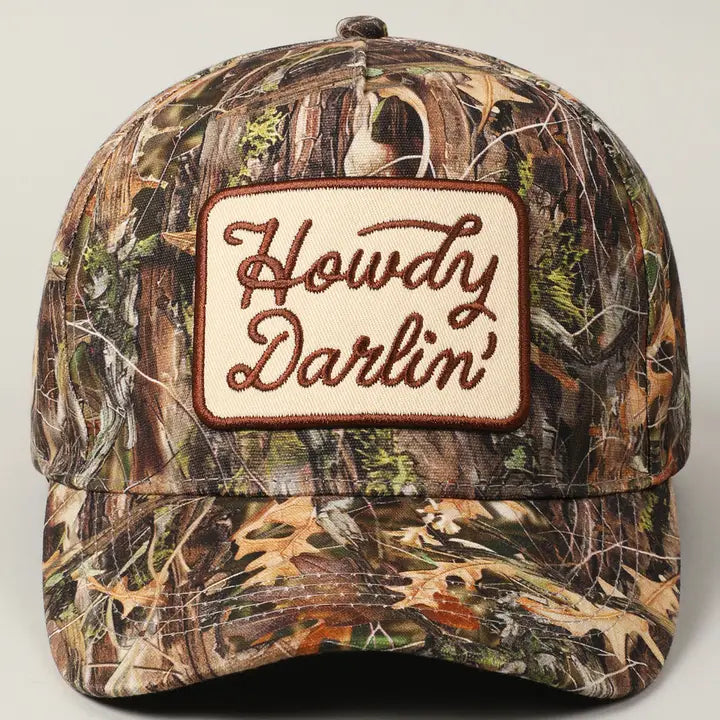 Howdy Darlin Camo Trucker Hat
