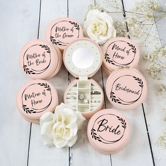 Bridal Party Jewelry Travel Case - Bride