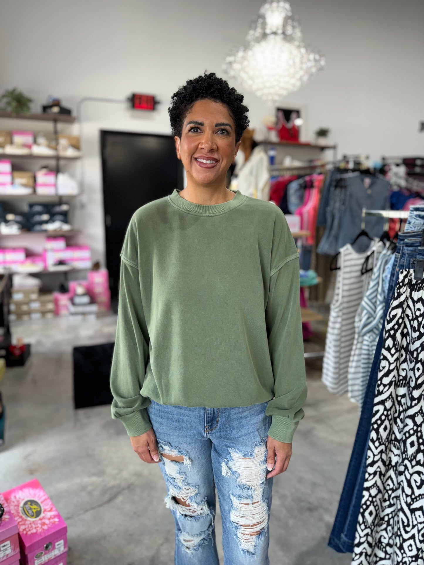The Soft Fleece Round-Neck Sweatshirt