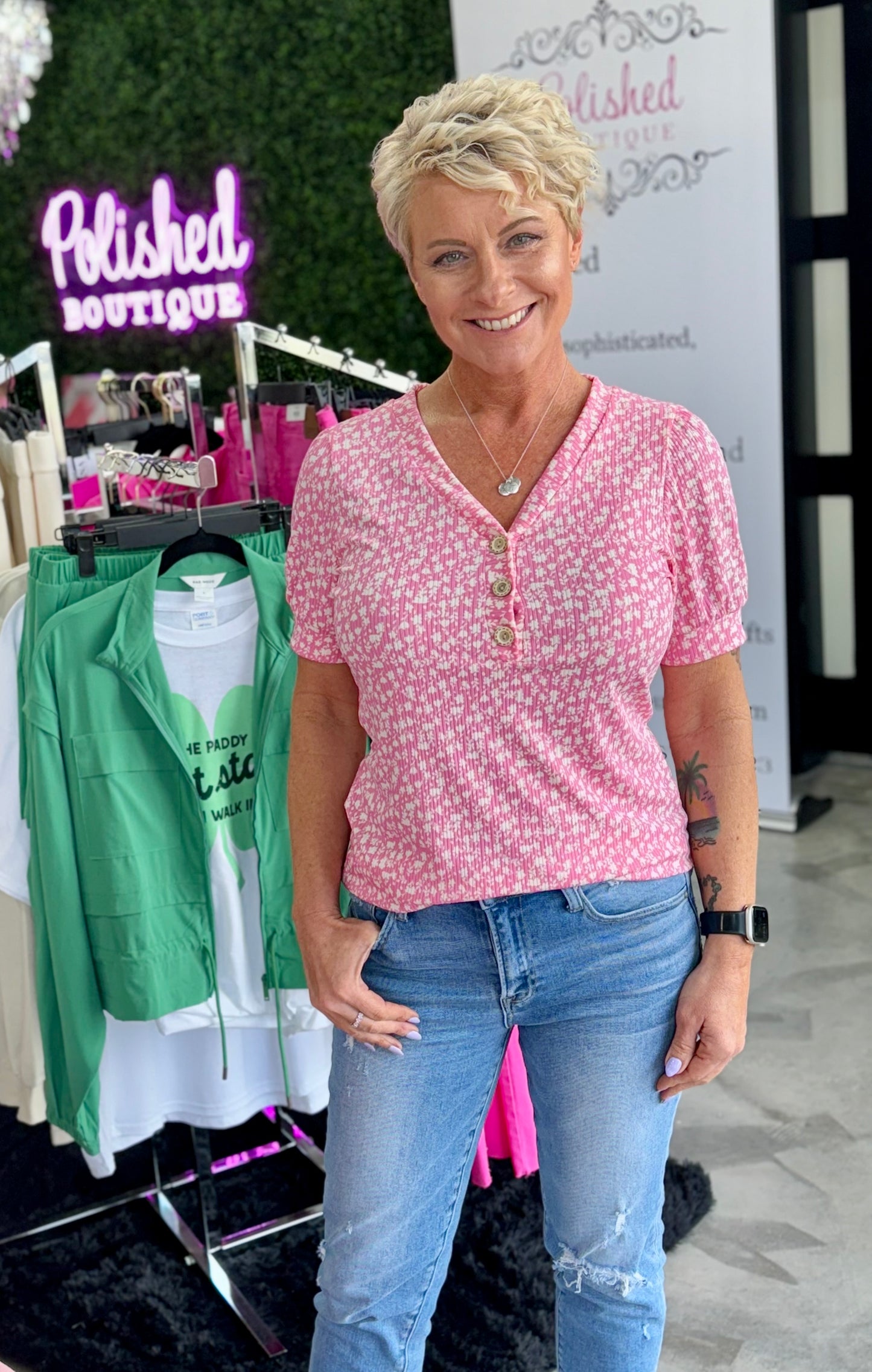 Fall Into Flowers Top