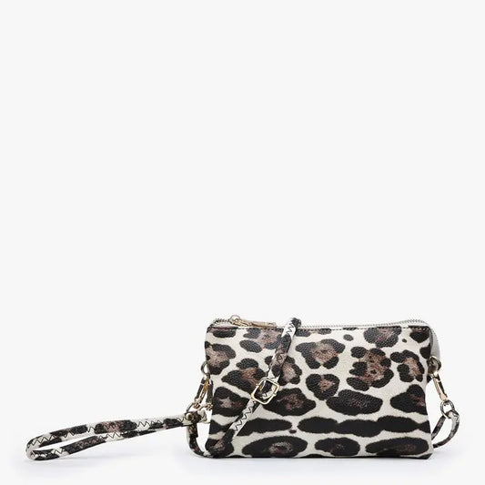 The Riley Leopard Crossbody/Wristlet