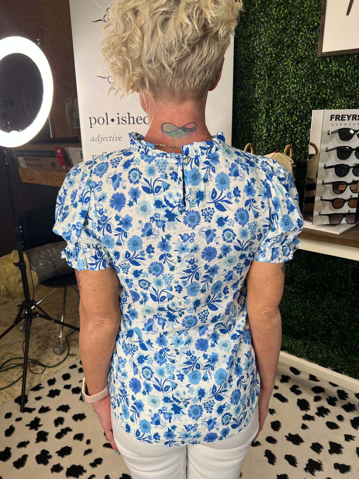 Whispers In Blue Top