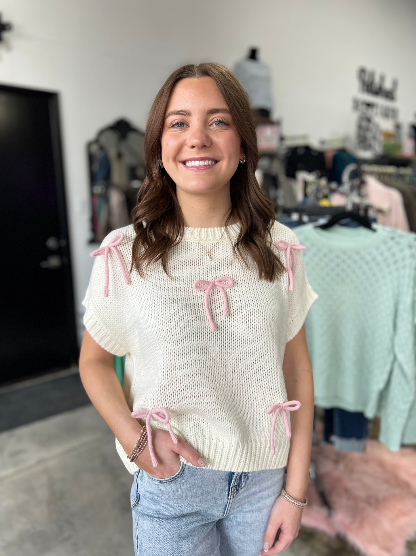 The Sugar and Bow Knit Top