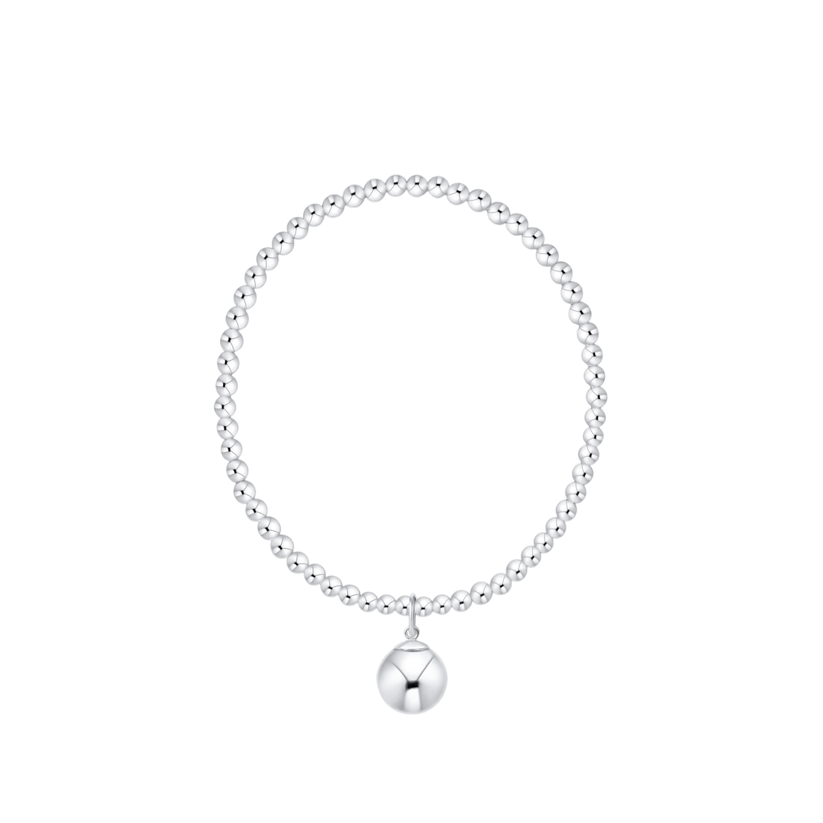 enewton Classic Sterling 3mm Bracelet - Classic Sterling 10mm Charm