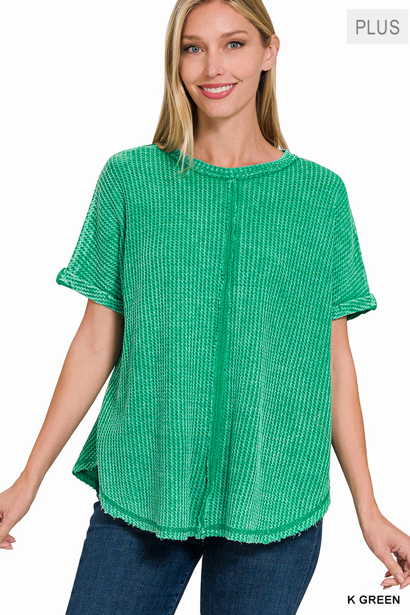 The Emerald Short Sleeve Curvy Top
