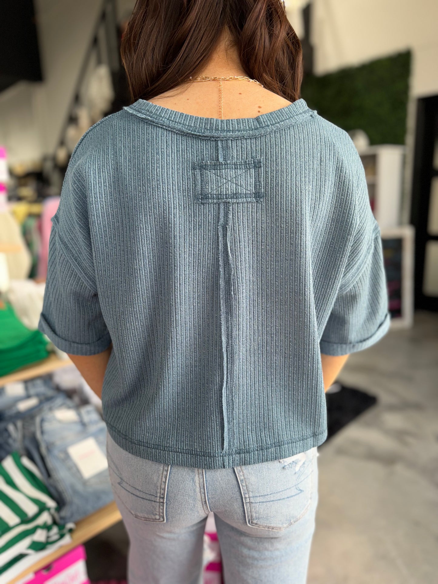 Misty Harbor Knit Top