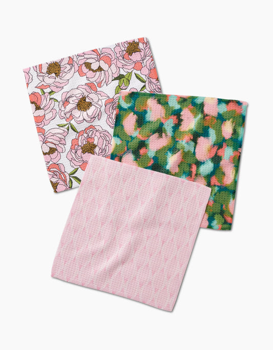 Geometry - Peony Paradise Dishcloth Set