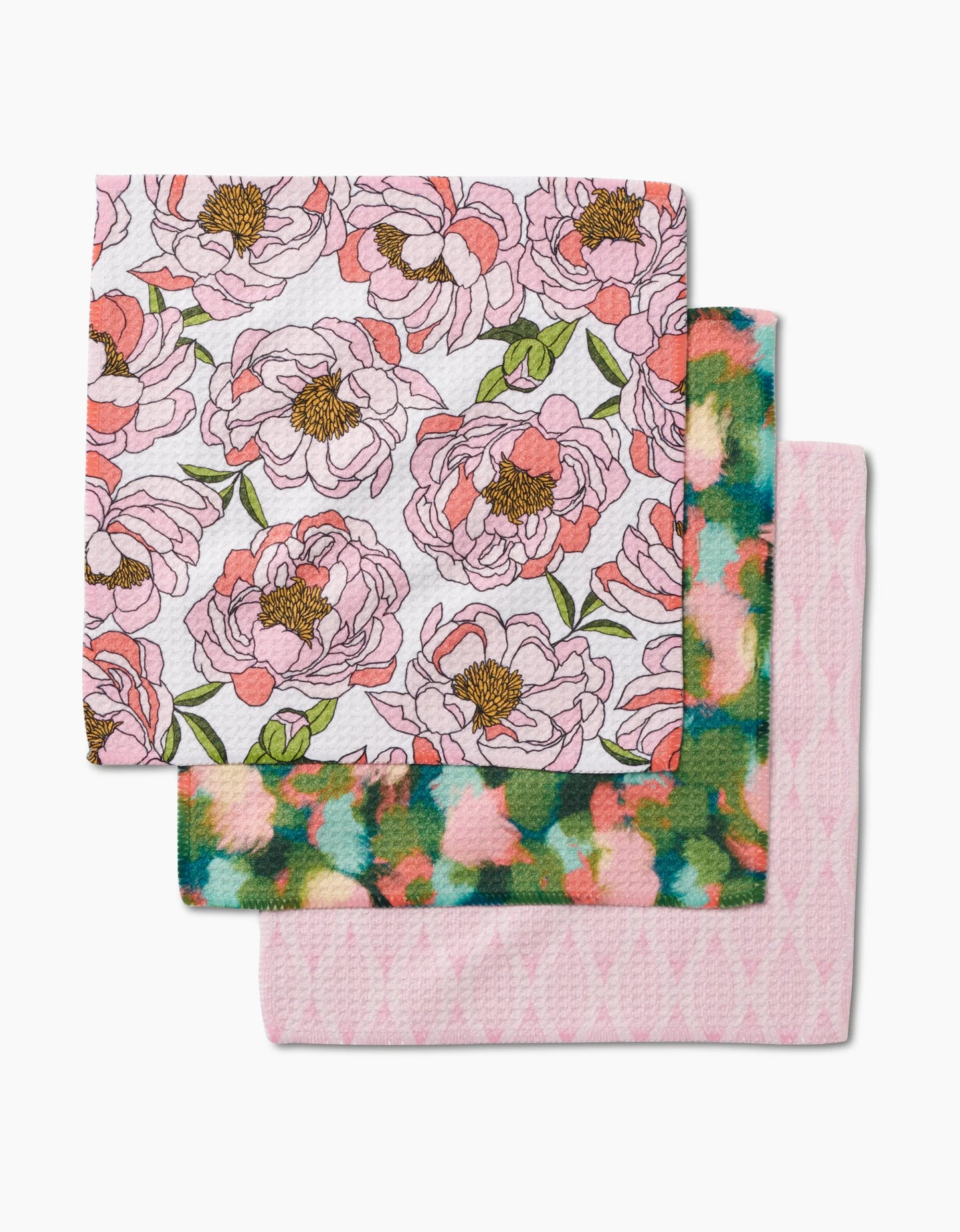 Geometry - Peony Paradise Dishcloth Set