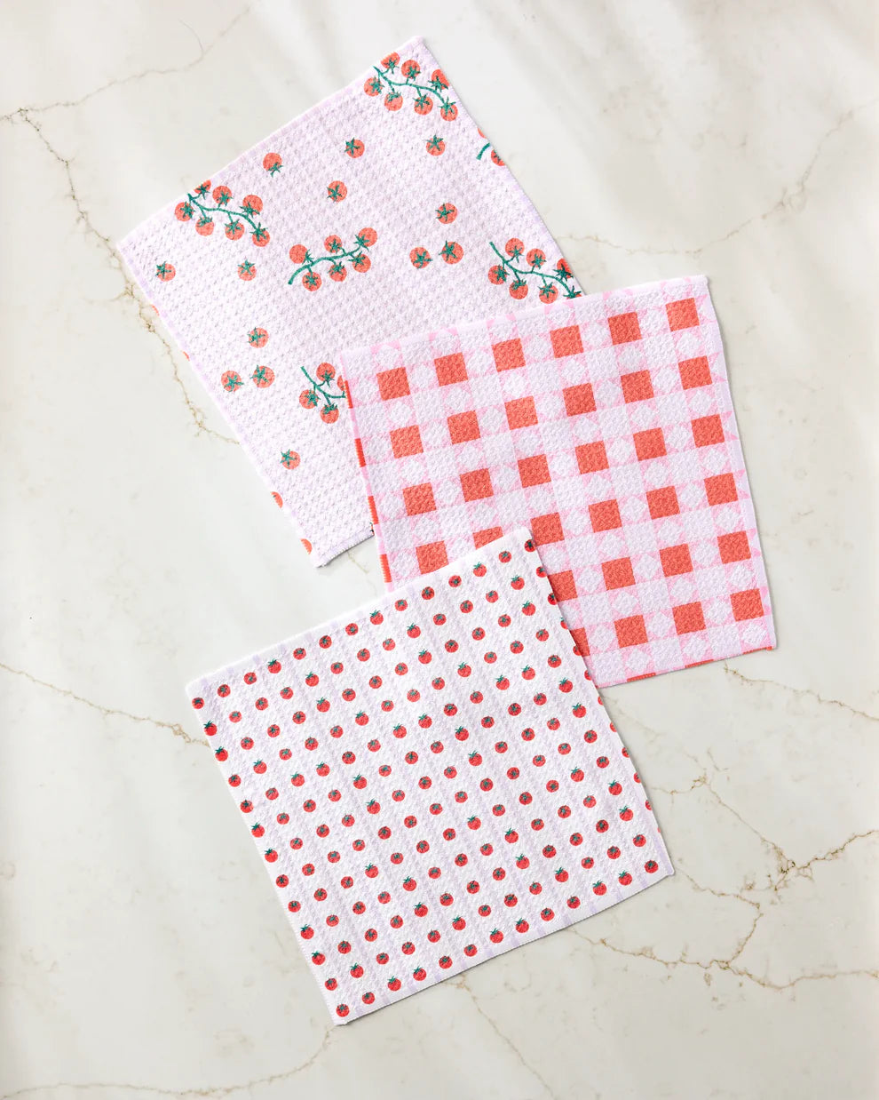 Geometry - Quilt Tomato Harvest Dishcloth Set