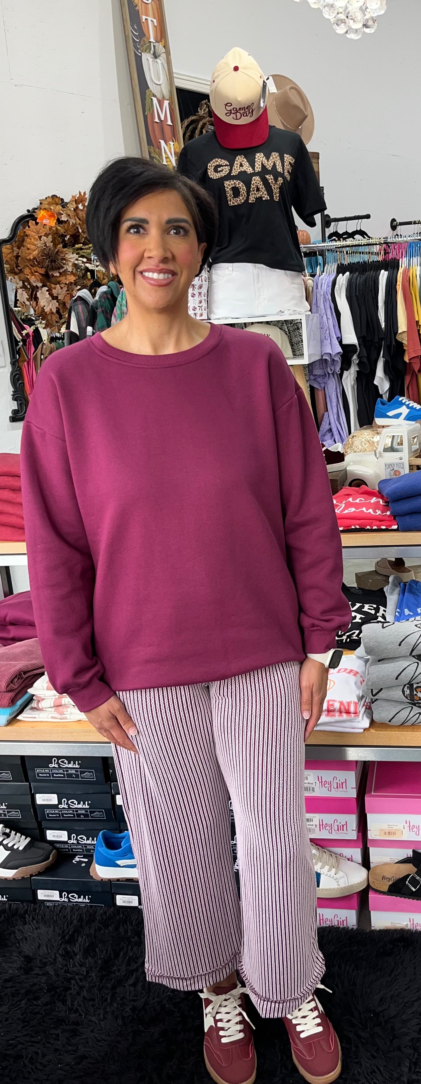 Drawstring Wide Leg Cropped Pants