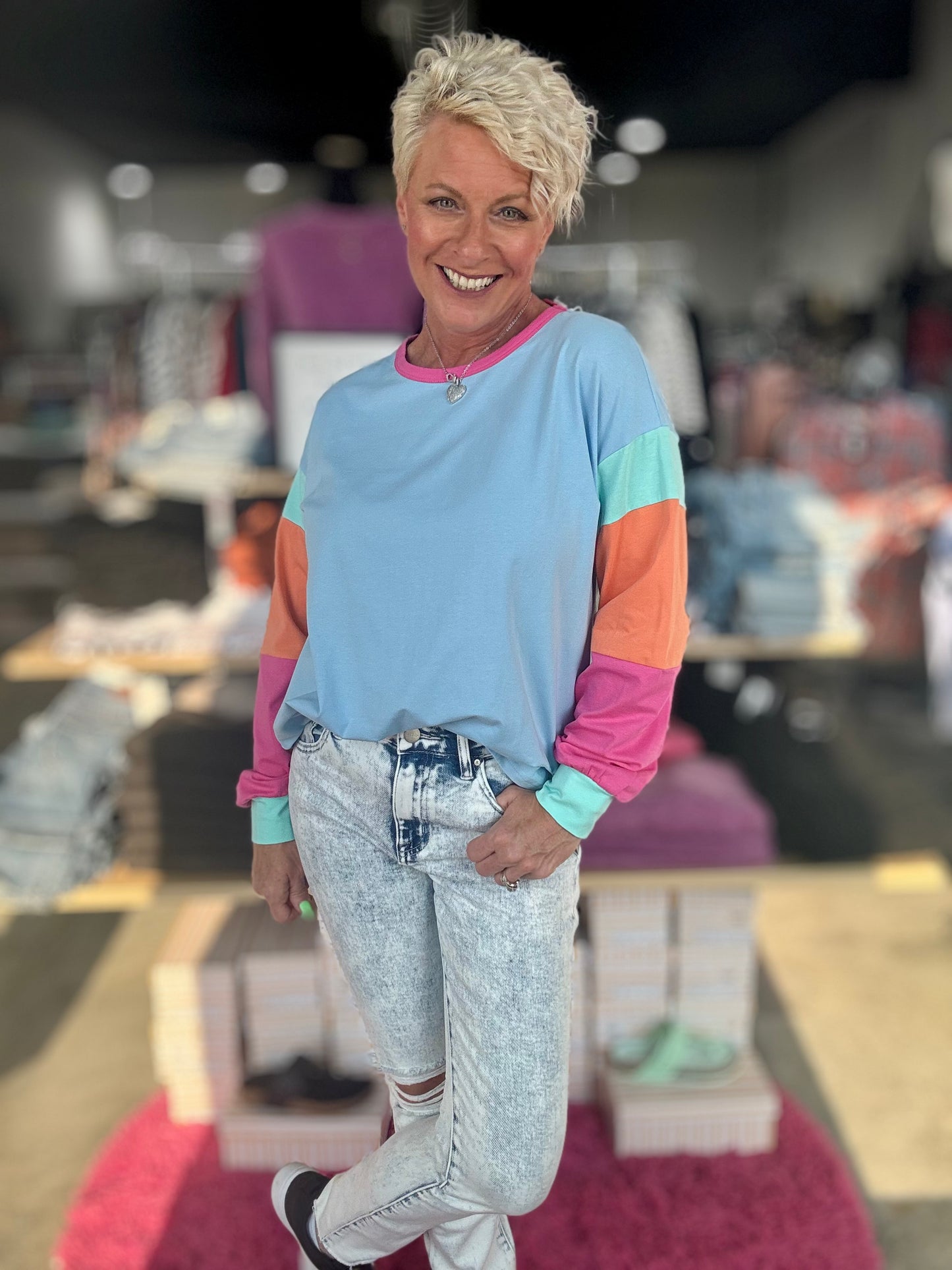 It’s So Colorful Long Sleeve Top