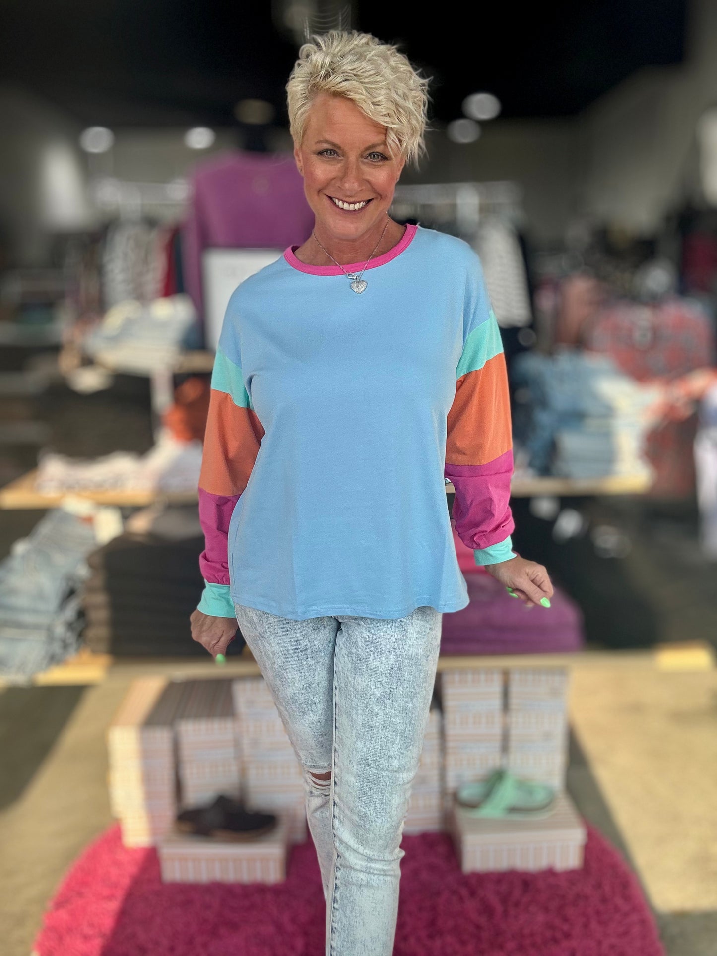 It’s So Colorful Long Sleeve Top