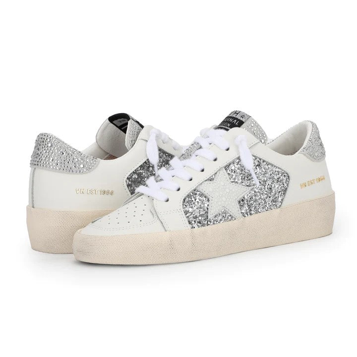 Vintage Havana Georgette Silver Glitter Sneakers