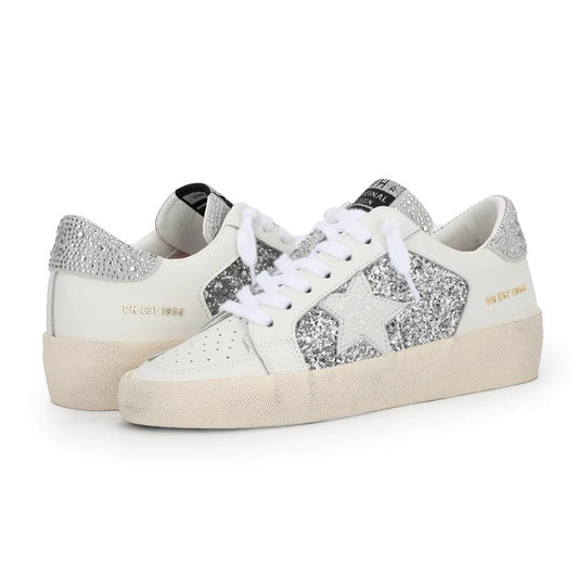 Vintage Havana Georgette Silver Glitter Sneakers