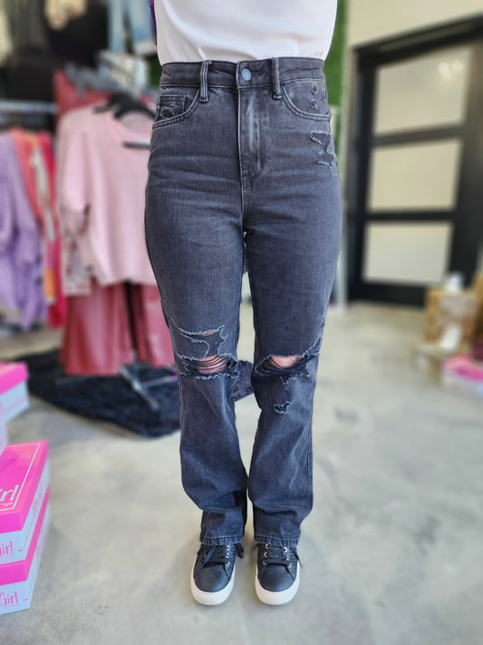 Judy Blue High Waist Rigid Magic 90's Straight Jeans