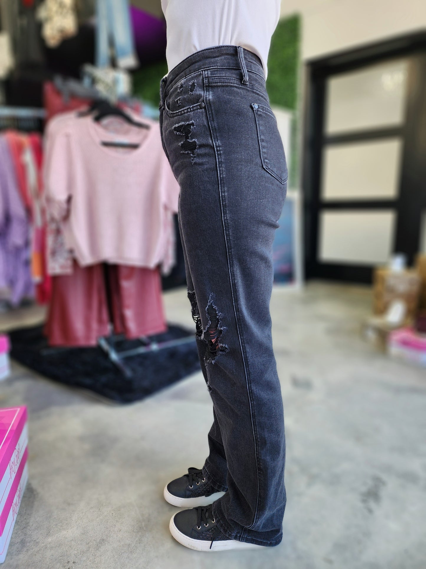 Judy Blue High Waist Rigid Magic 90's Straight Jeans