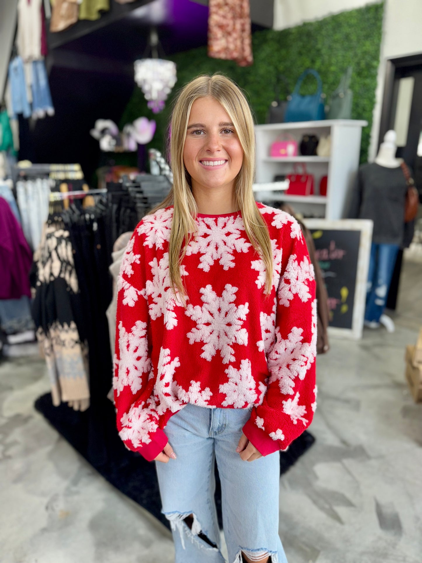 Falling Snowflakes Pullover