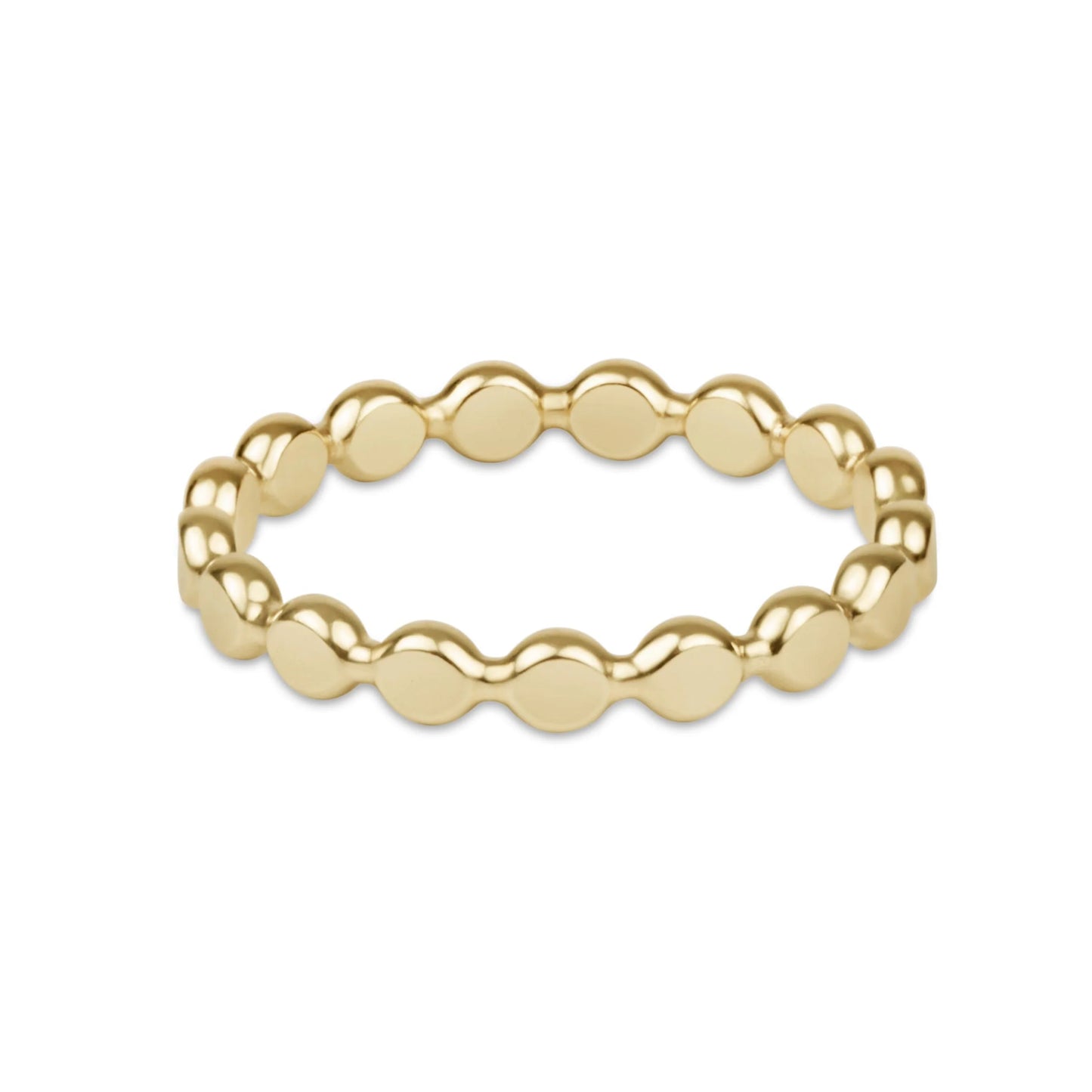 enewton Classic Gold 2.5mm Beaded Disc Ring