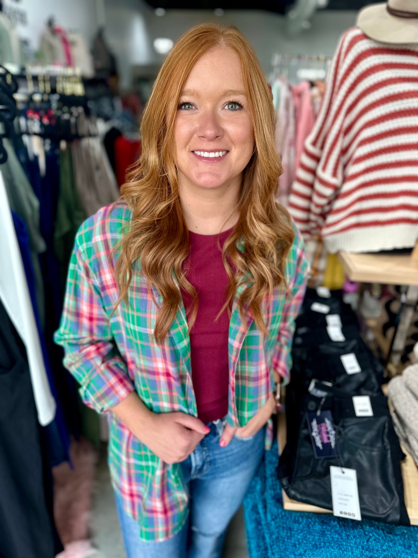 All Plaid About It Loose Shirt