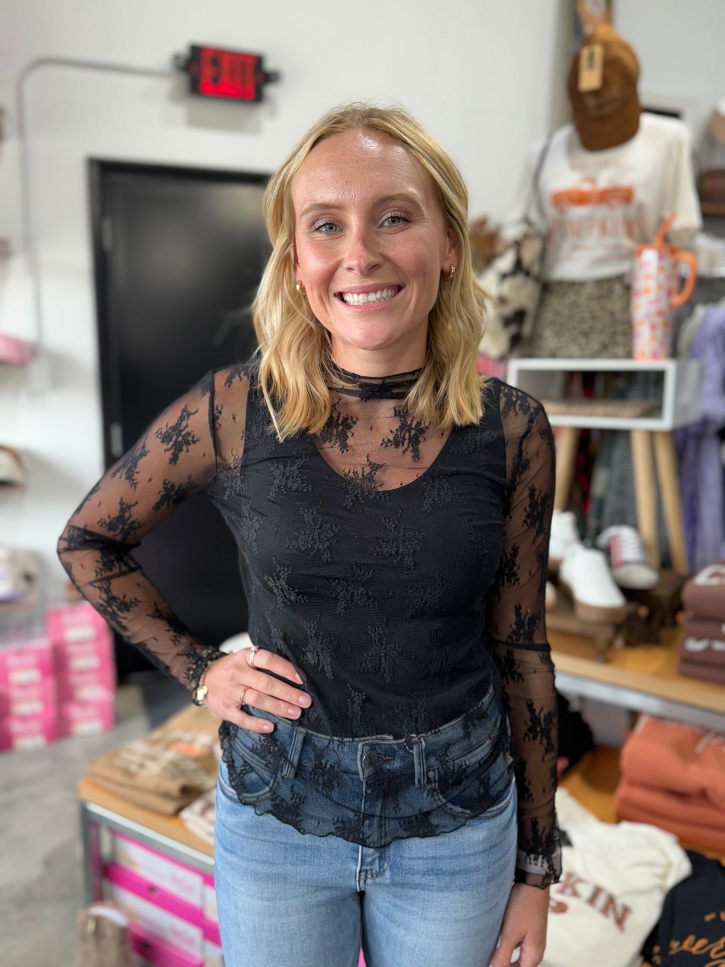 The Lace See Through Top