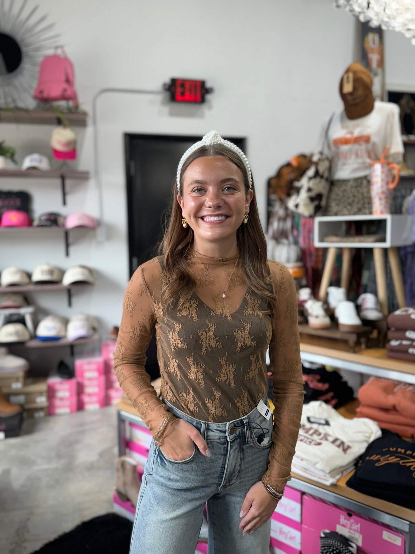 The Lace See Through Top