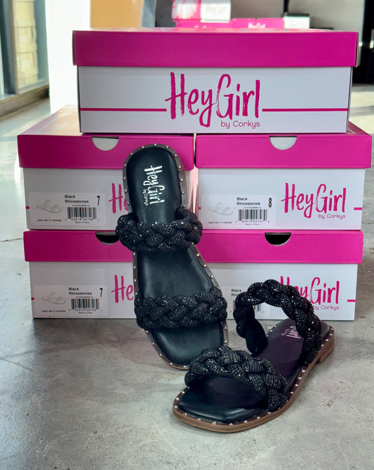 Don't Get It Twisted Rhinestone Sandals