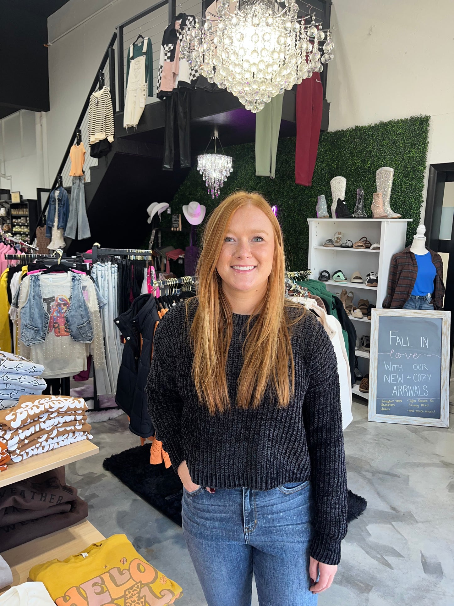 Calla Chenille Cropped Sweater