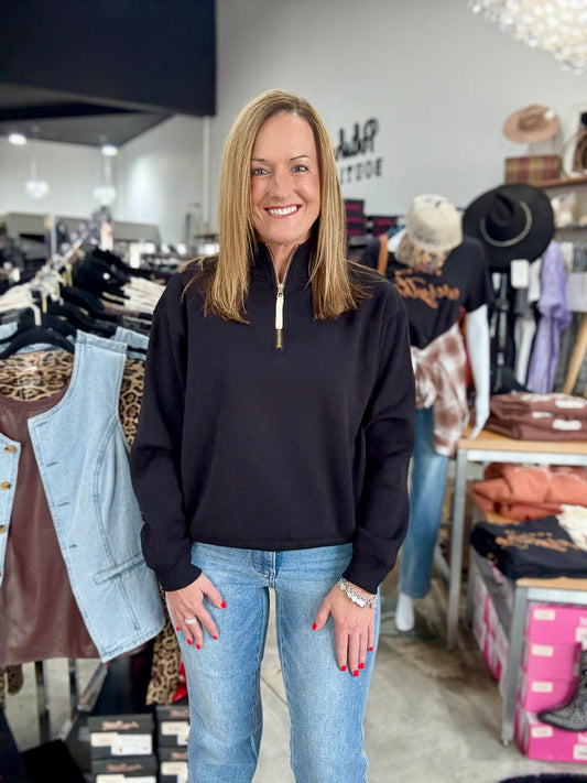 The Jasmin Half Zip Sweatshirt