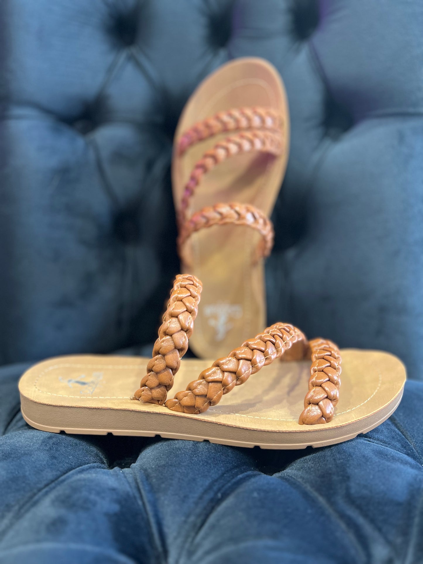 Corkys Twist N Shout Braided Sandals