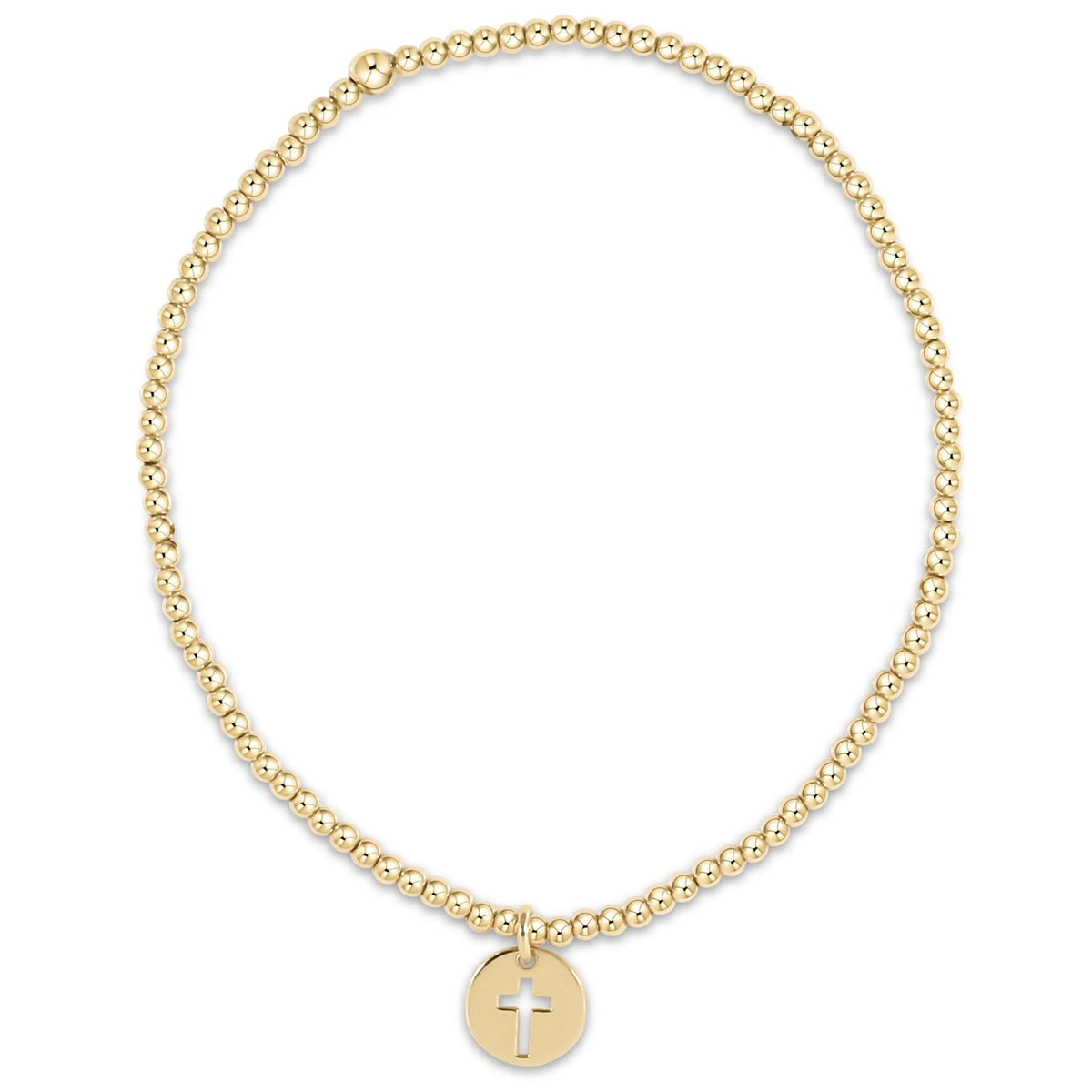 enewton egirl Classic Gold 2mm Bracelet - Blessed Small Gold Disc