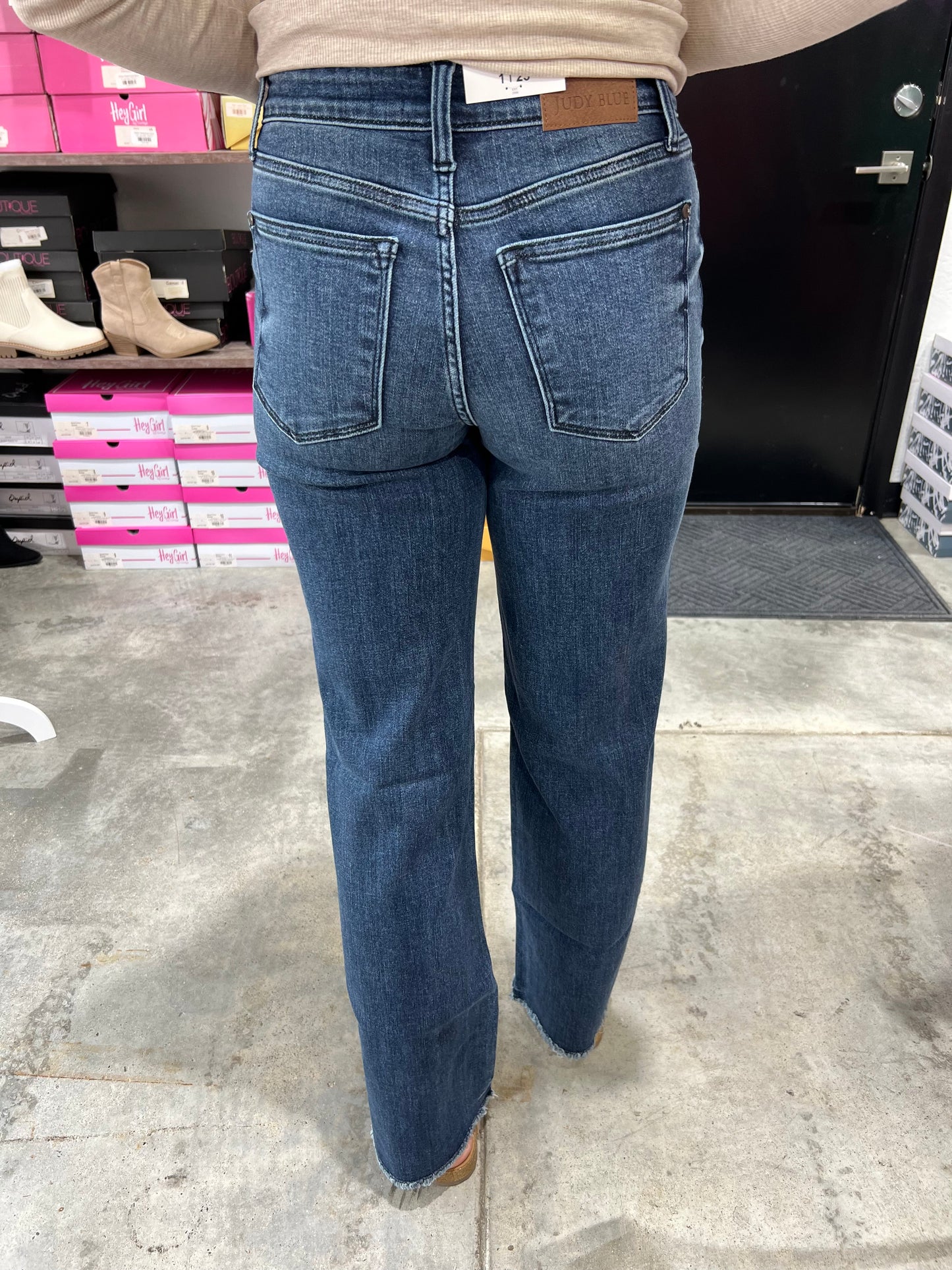 Judy Blue Mid Rise Wide Leg Jeans