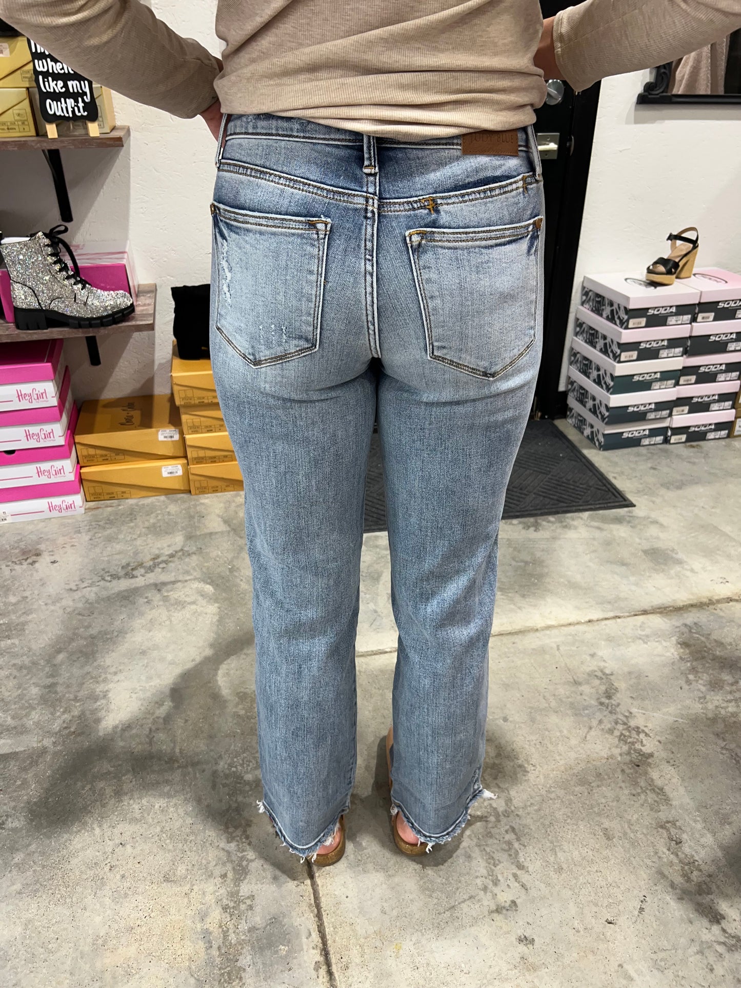 Judy Blue Mid Rise Dad Jean
