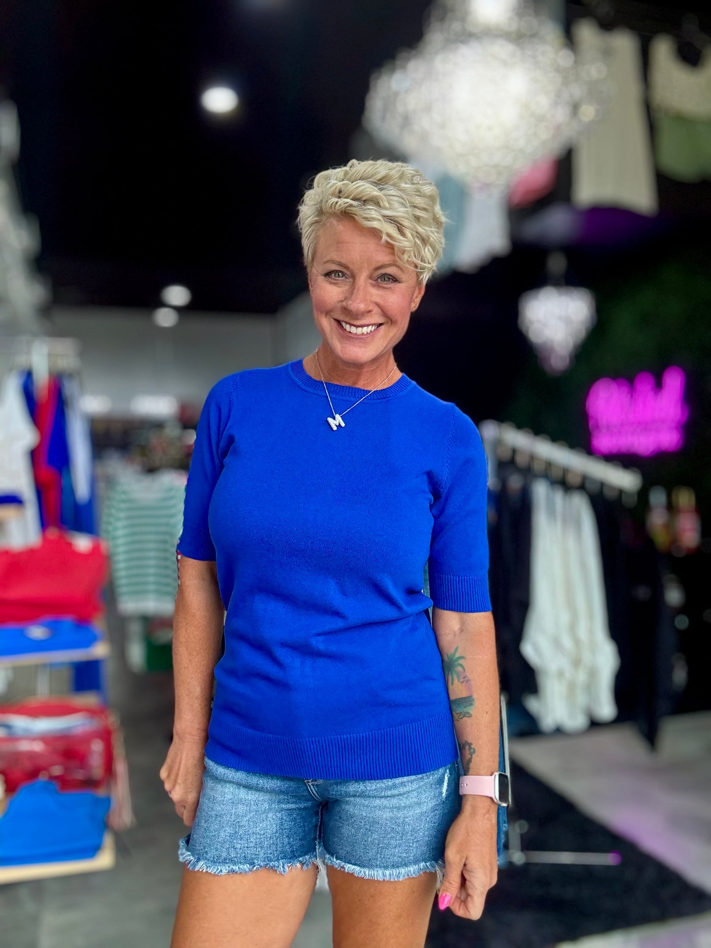 The Madison Avenue Short Sleeve Sweater