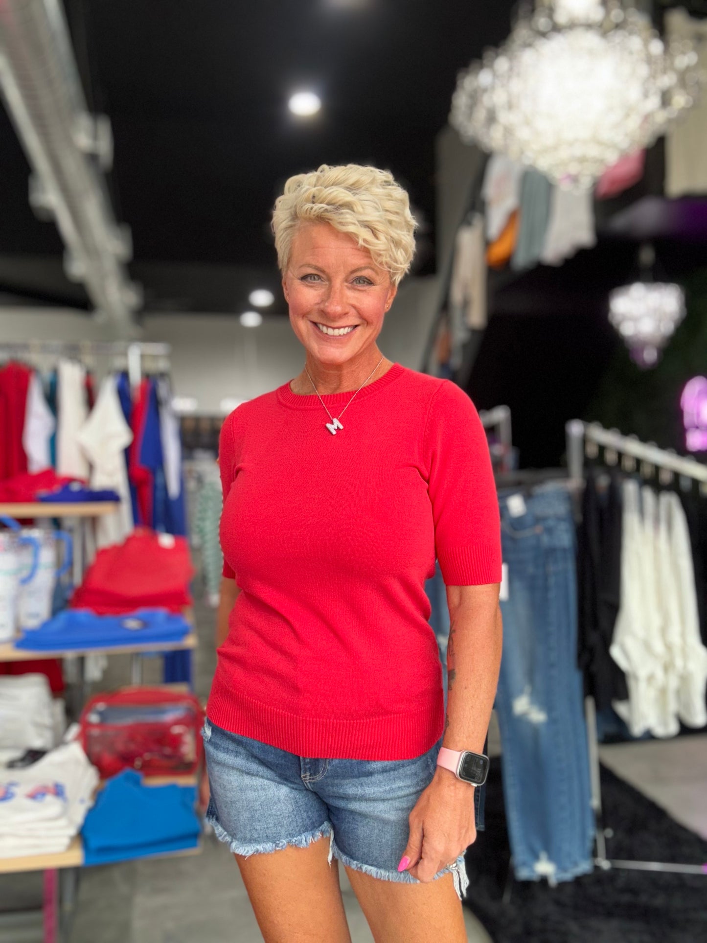 The Madison Avenue Short Sleeve Sweater