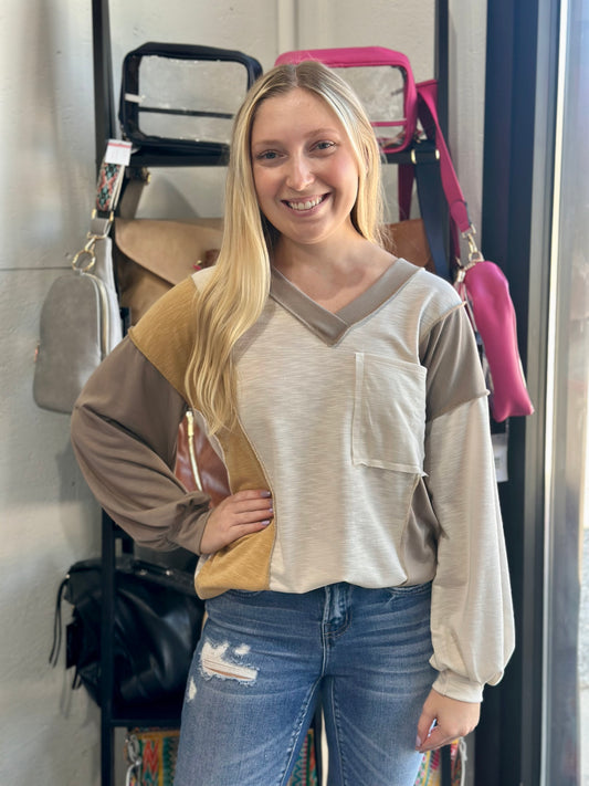 The Penny Color Block Top