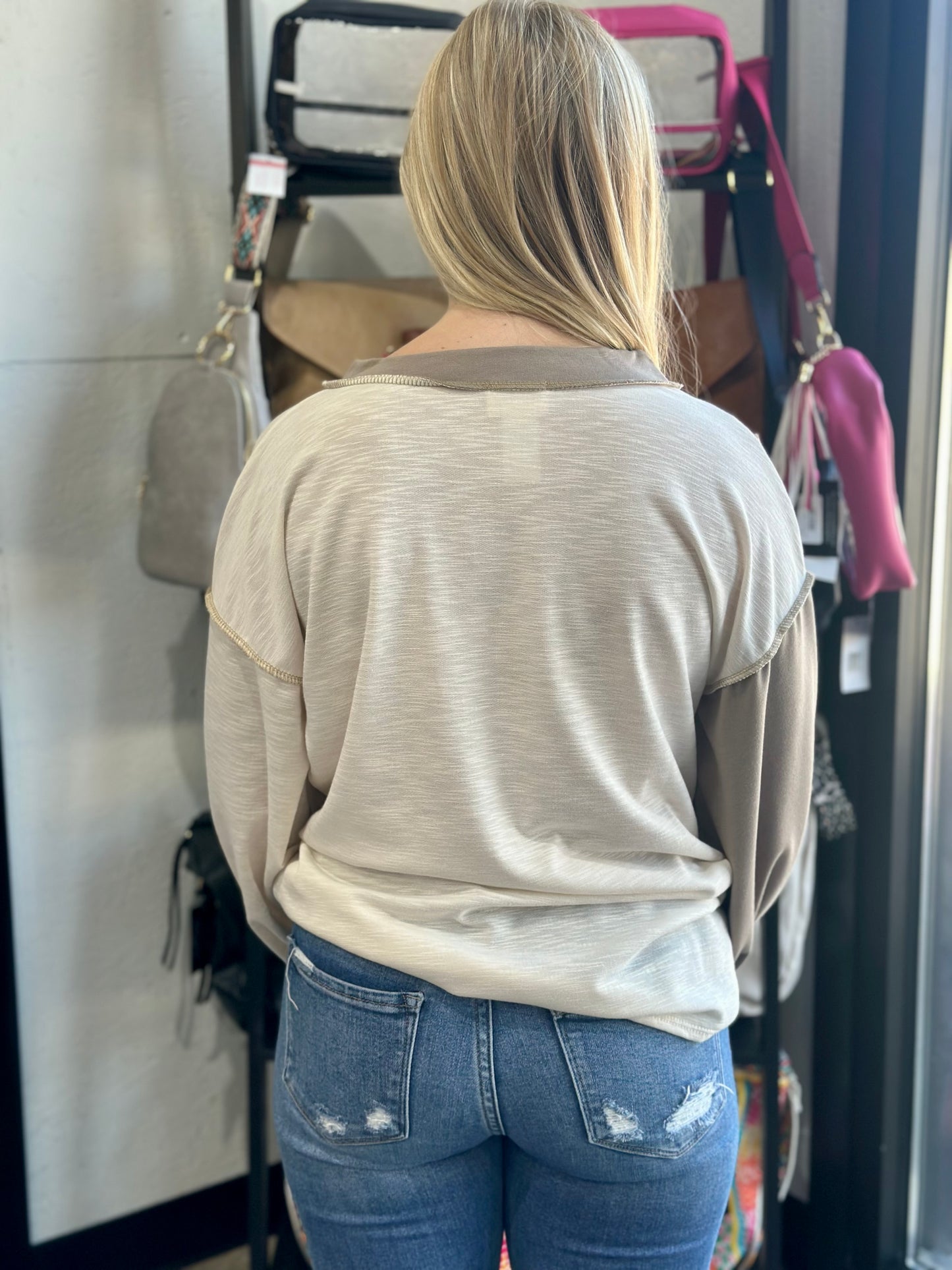 The Penny Color Block Top