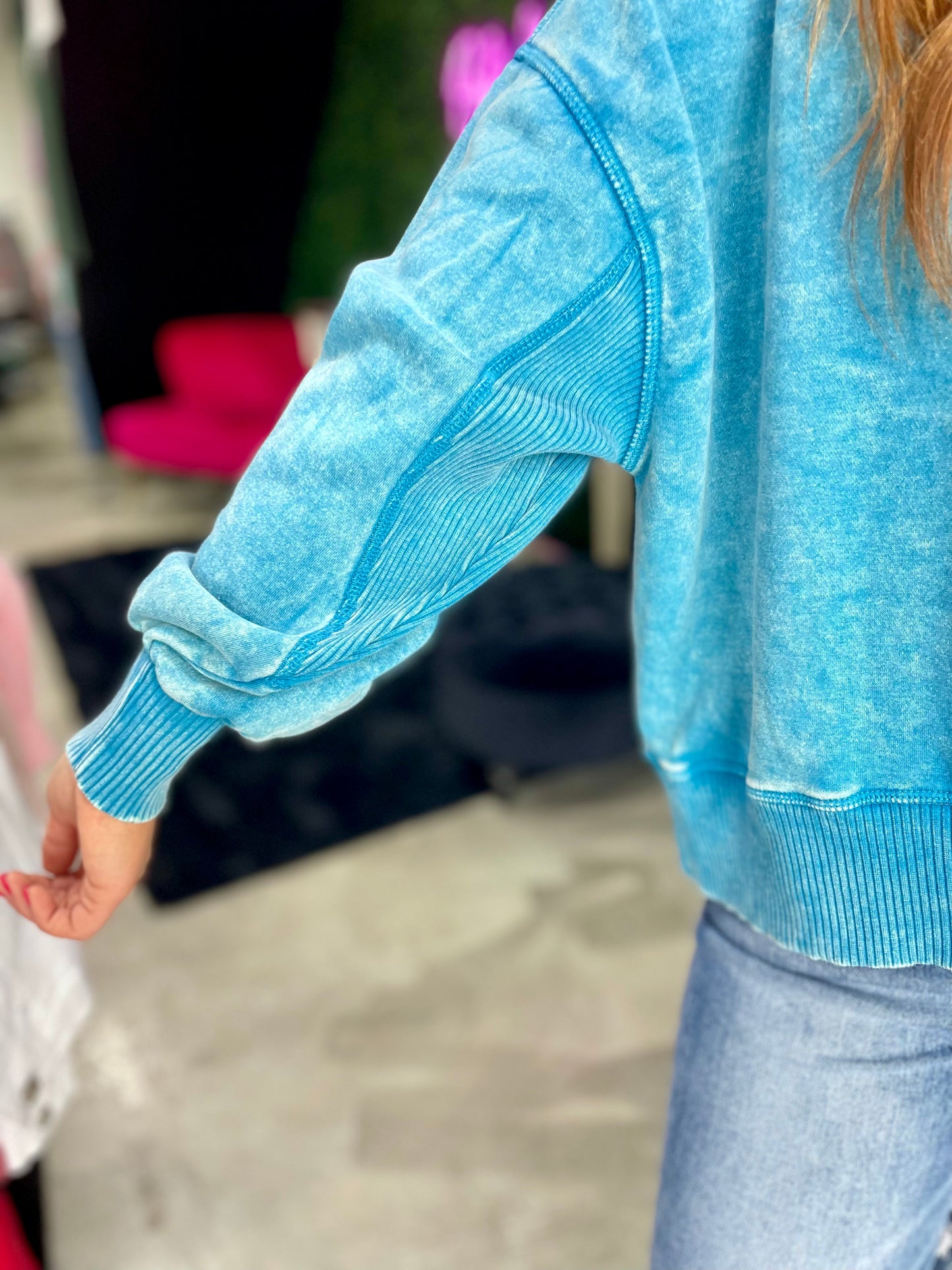 The Drew Acid Wash Sweatshirt