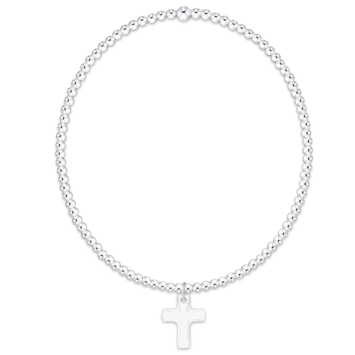 enewton Classic Sterling 2mm Bracelet - Blessed Crystal Charm
